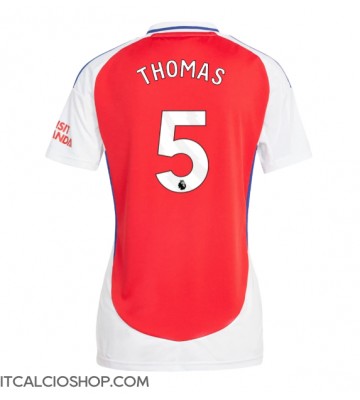 Arsenal Thomas Partey #5 Prima Maglia Femmina 2024-25 Manica Corta
